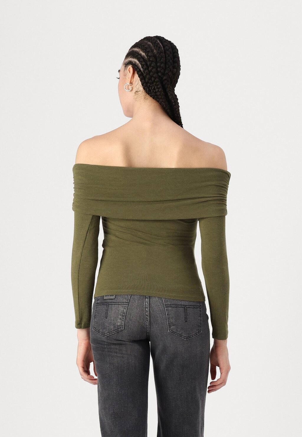 

Топ с длинными рукавами ONLGLAMOUR OFF SHOULDER ONLY, хаки