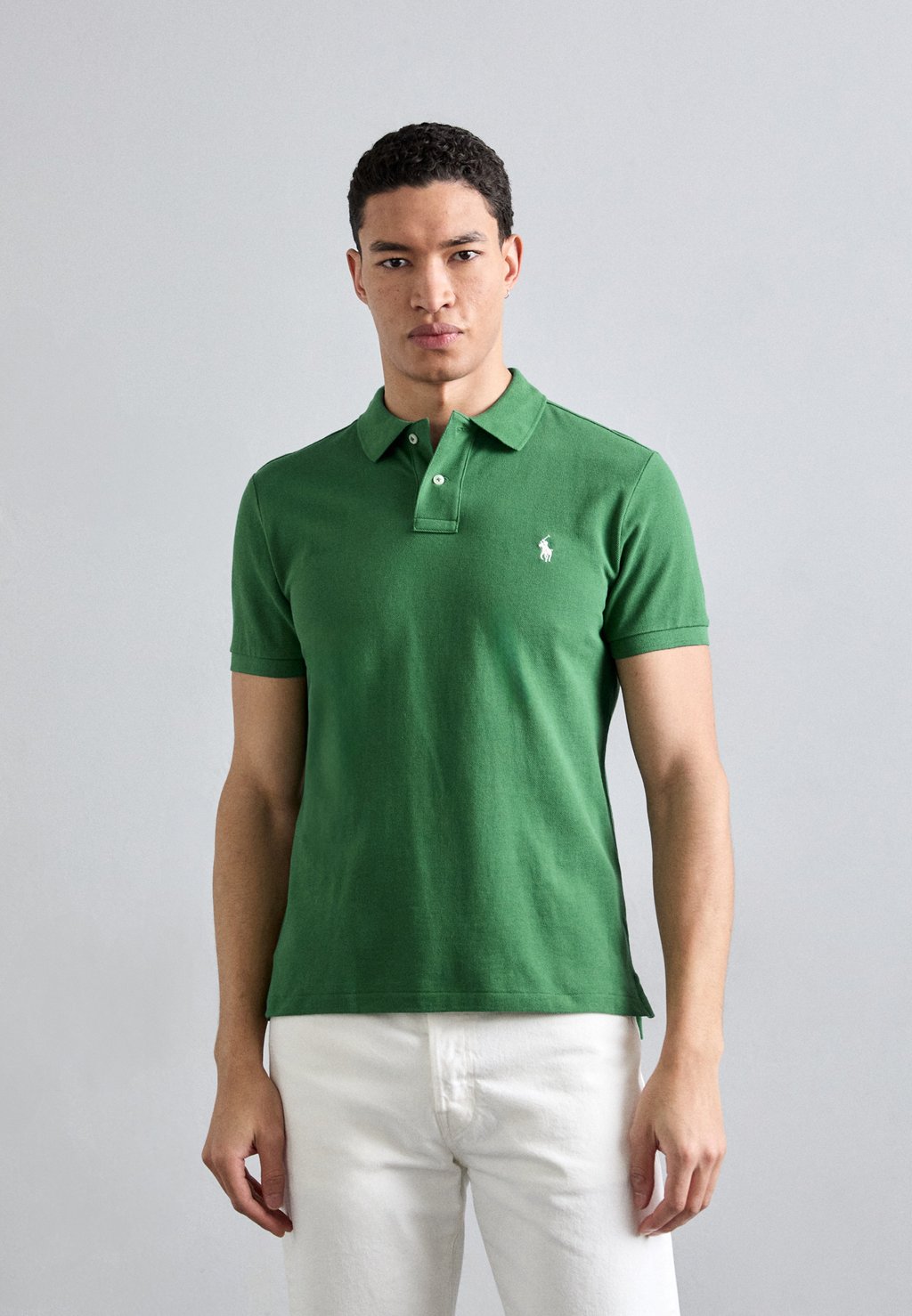 

Рубашка поло CUSTOM SLIM FIT MESH POLO SHIRT Polo Ralph Lauren, зеленый