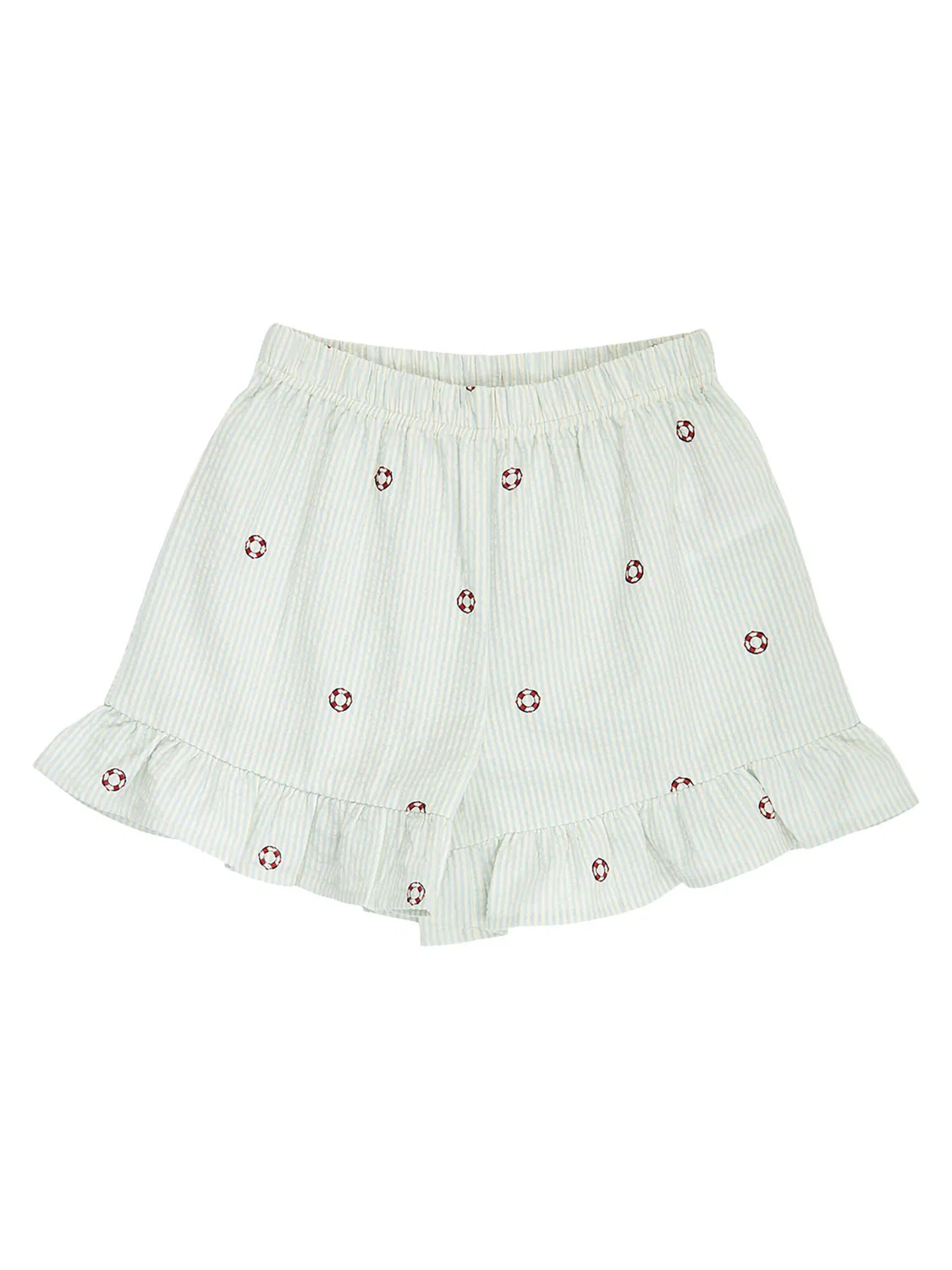 Брюки Müsli by GREEN COTTON Regular Pants кремового цвета — фото 2