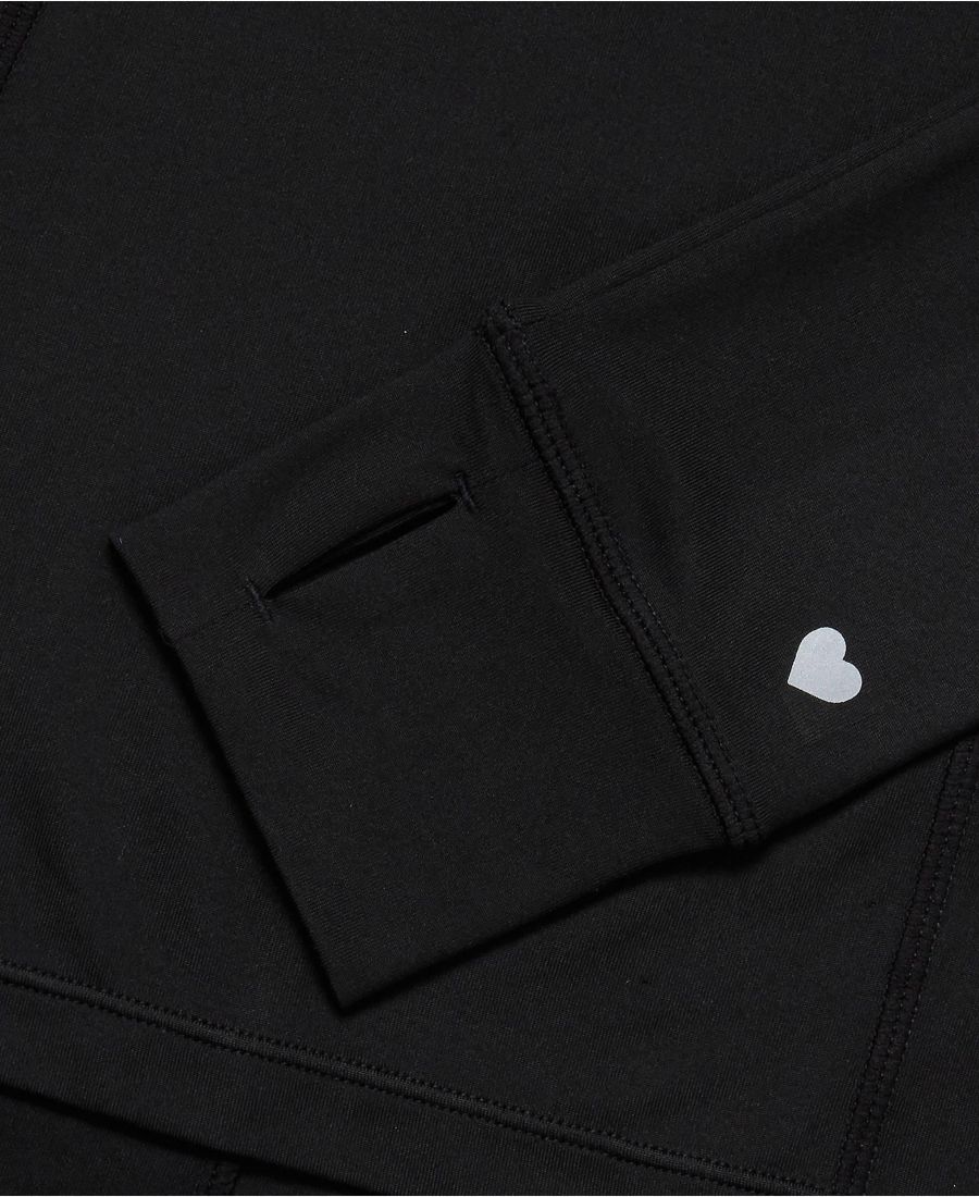 Детская спортивная футболка с длинным рукавом Lands' End, Black — фото 2