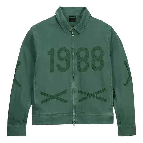 

Куртка x nina chanel abney canvas jacket 'green' Air Jordan, зеленый