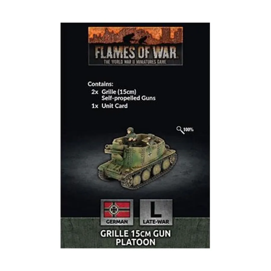 

Решетка 15см орудийного взвода, Flames of War - WWII - German - Artillery, AA, AT & AFV's (4th Edition)