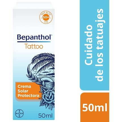 Крем Tattoo Sun Cream 50 Защита от солнца для татуировок SPF50 50 мл Bepanthol — фото 2