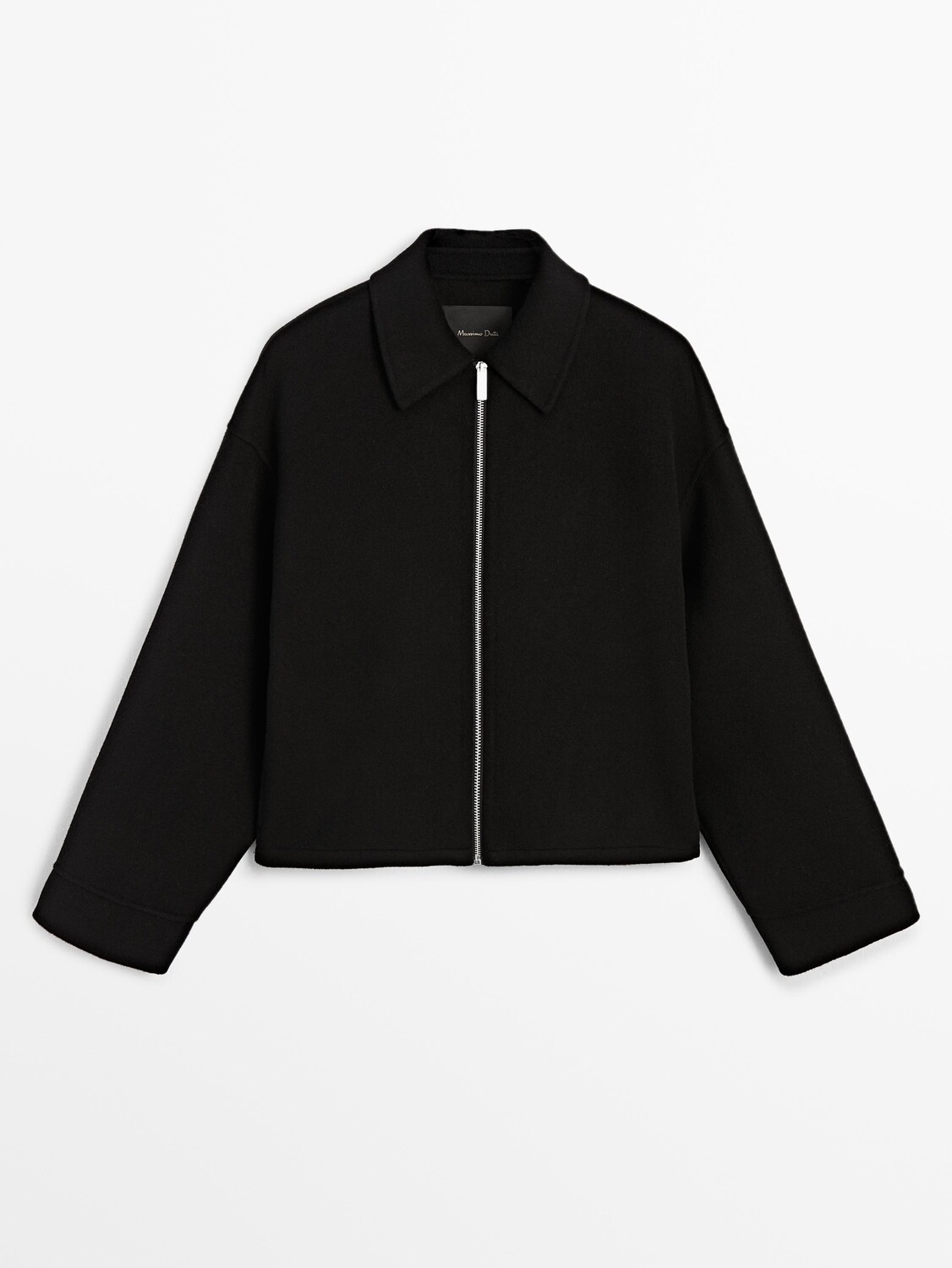 

Куртка из смесовой шерсти Massimo Dutti, черный