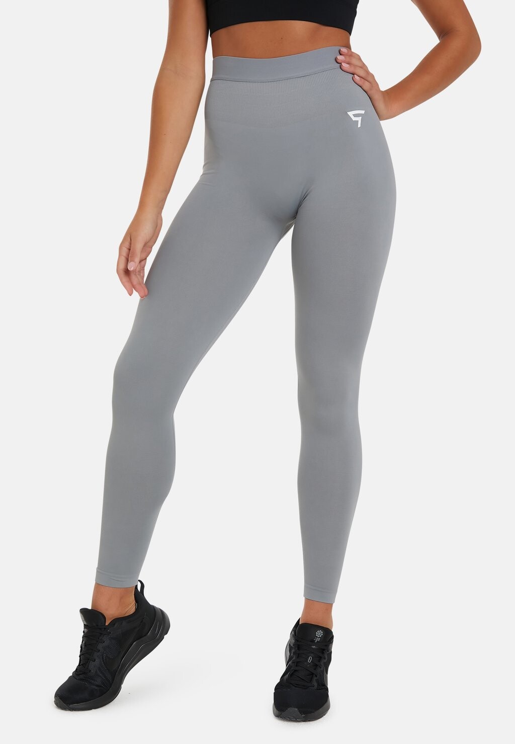 

Леггинсы Rise High Waisted Seamless Scrunch Sports SQUATPROOF, цвет light grey