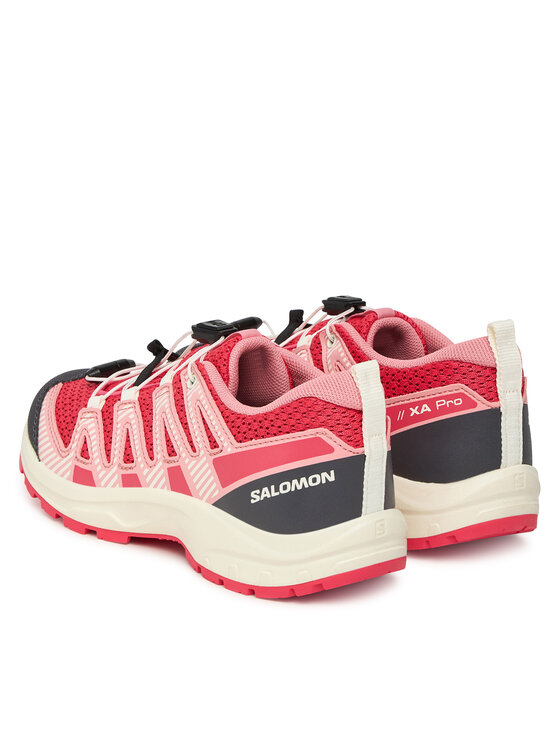 Треккинговые ботинки женские Salomon Xa Pro V8 сетчатые, красно-розовый — фото 3