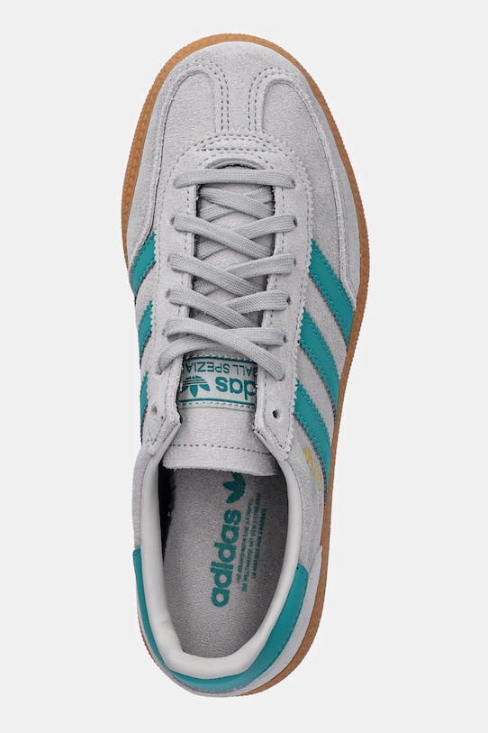 Детские замшевые кроссовки Handball Spezial Adidas Originals, серый — фото 4