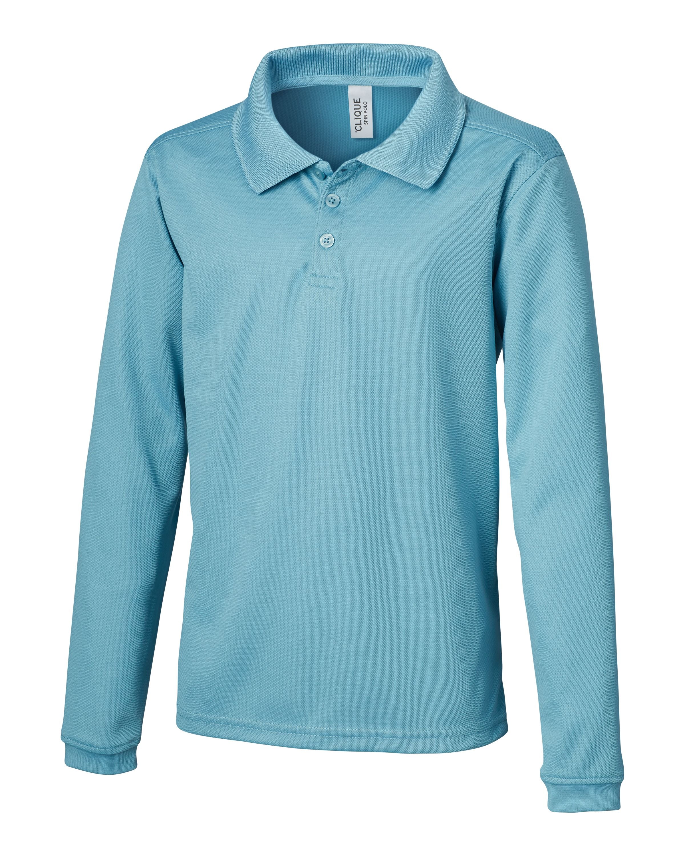 

Молодежное поло Clique L/S Spin, цвет dusty blue