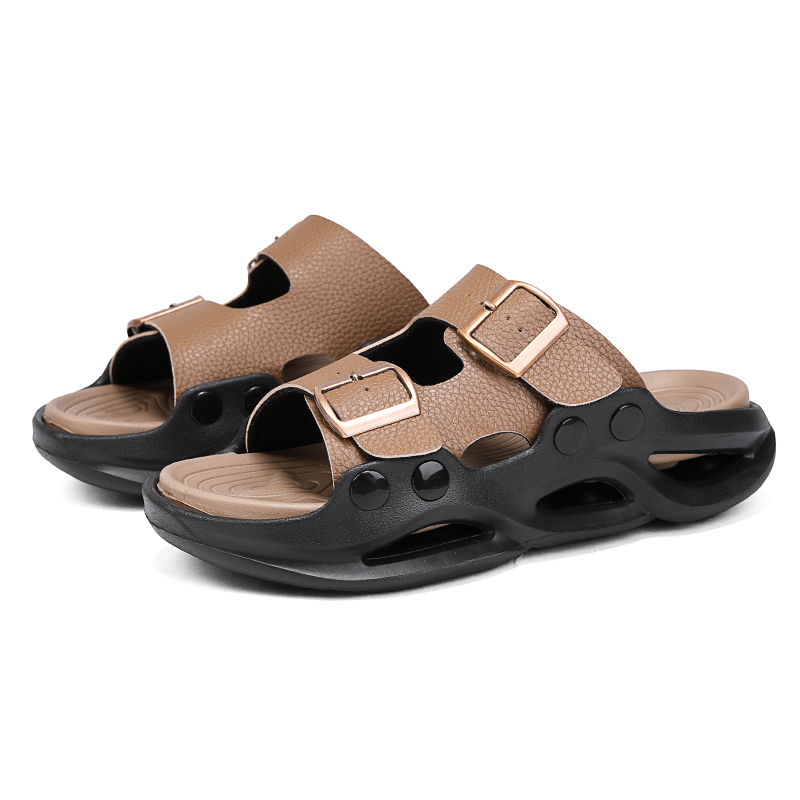 British knights Мужские сандалии EVA Leather Patchwork Abrasion Resistant светло-коричневые — фото 4