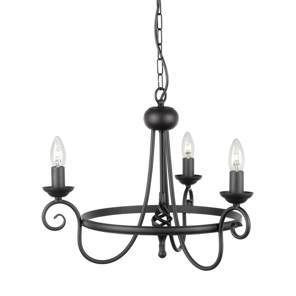 

Подвесной светильник Harlech, черный, 3 лампочки Elstead Lighting