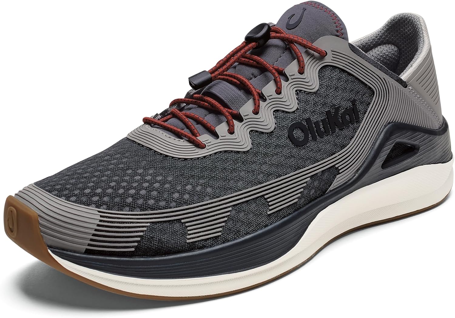 

Мужские водные кроссовки OLUKAI 'Ahi, готовые для воды, с индивидуальной шнуровкой, легкие и дышащие, с улучшенным сцеплением и устойчивостью, Rock/Ash