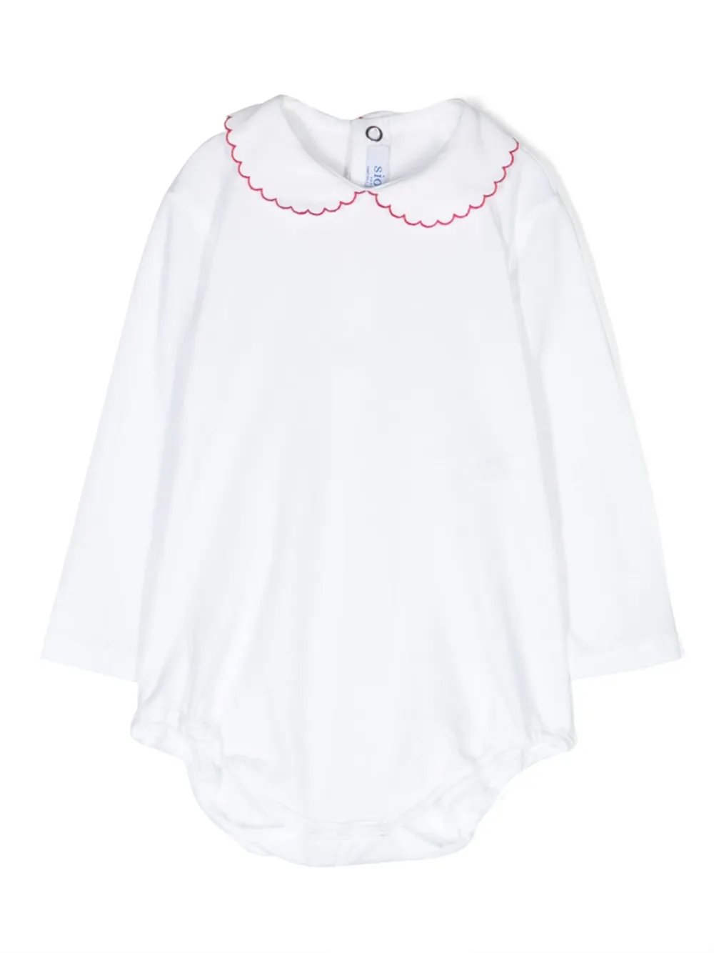 

Боди с длинными рукавами и фестонами Siola, белый