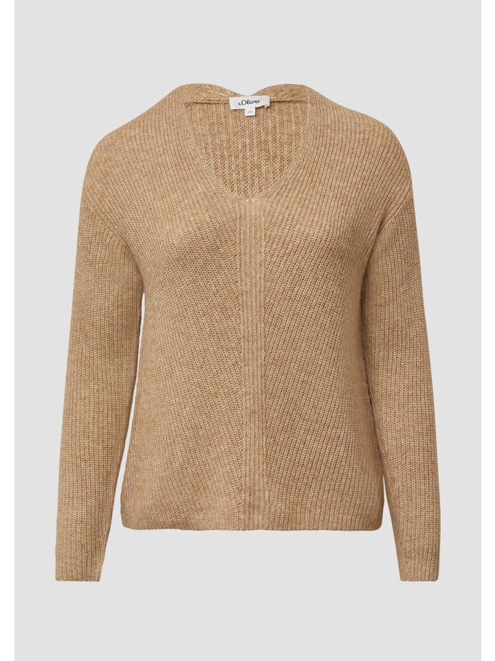 

Вязаный свитер цвета 83W3_светло-коричневый s.Oliver