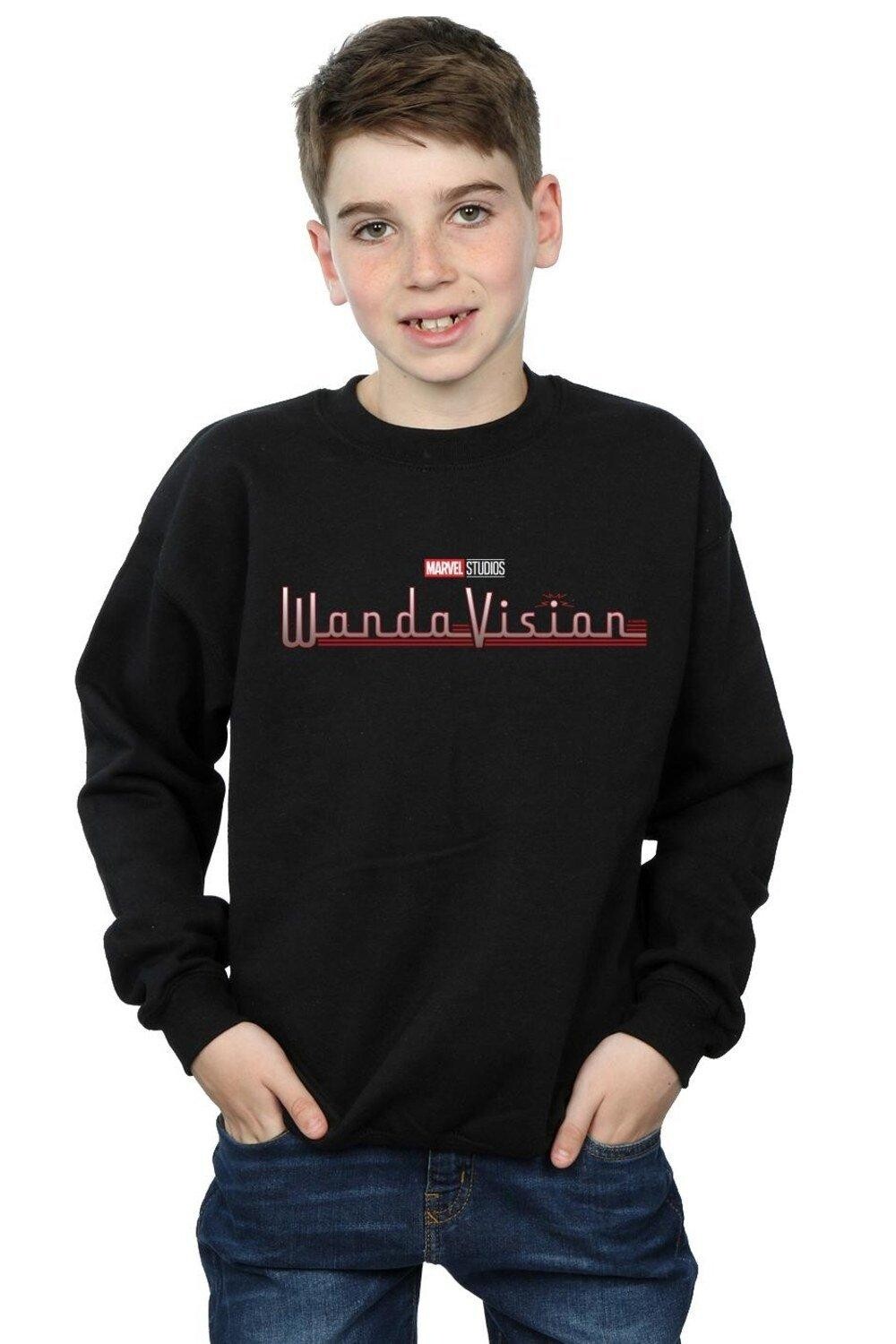 

Толстовка с логотипом WandaVision Marvel, черный