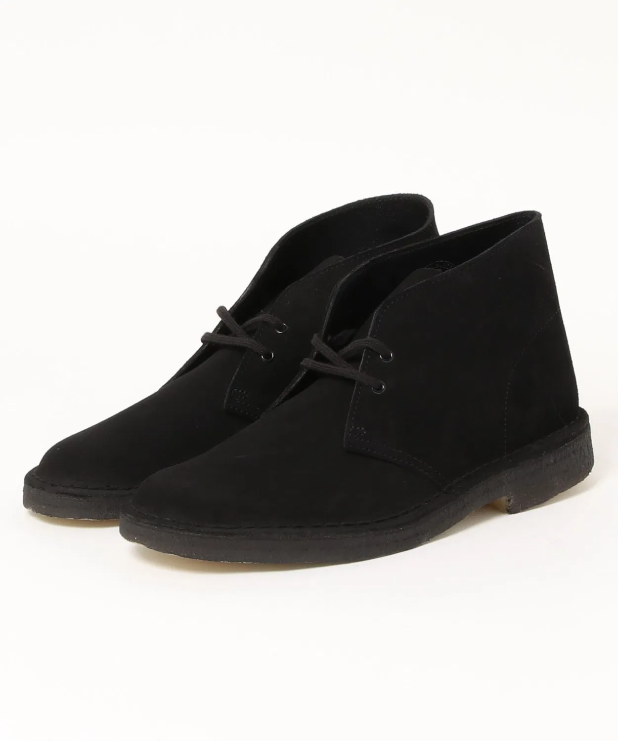 Ботинки десертные Clarks Desert Boot C/O кожаные чёрные