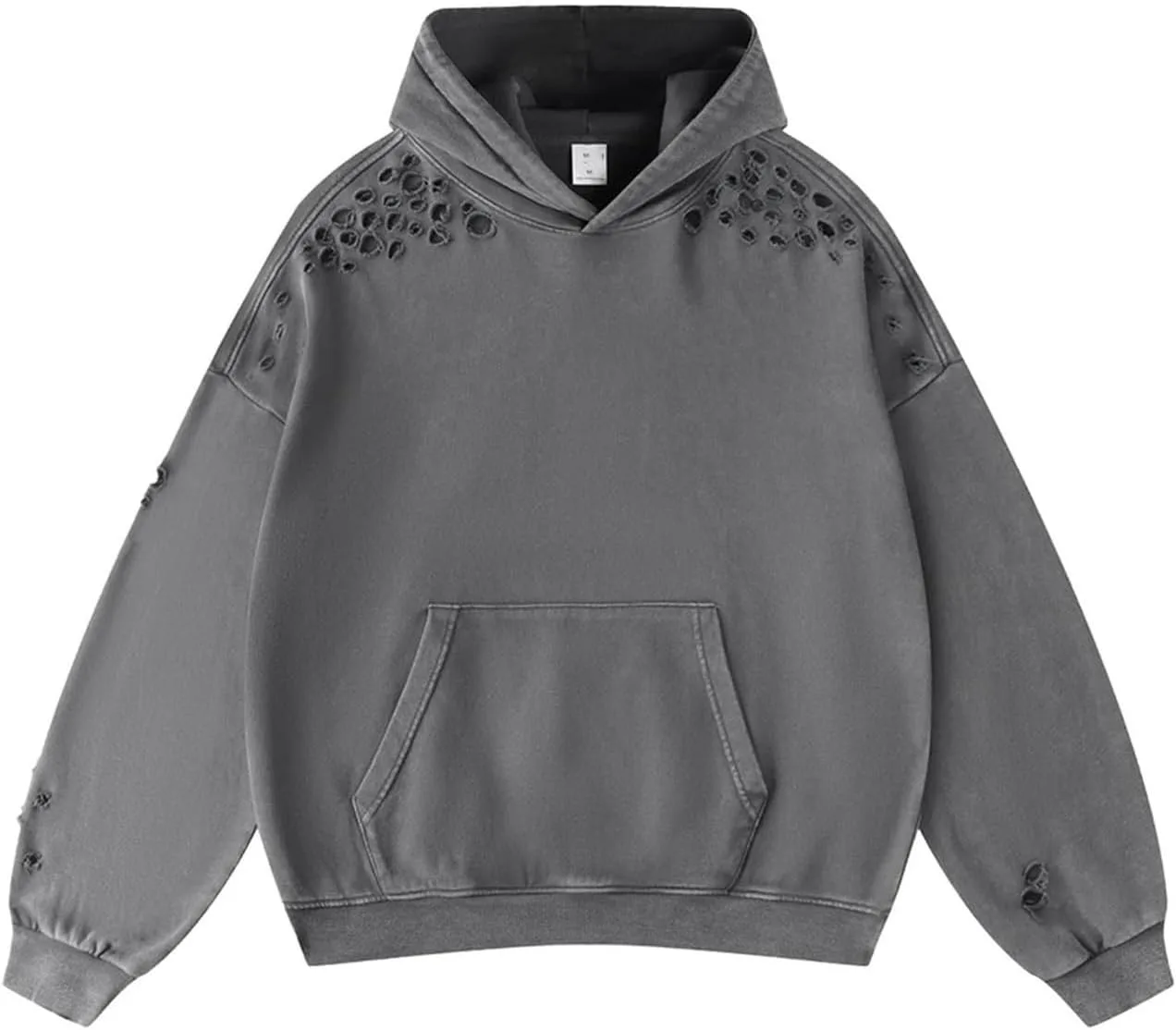 

Толстовка с капюшоном Plus Size тонкий флис