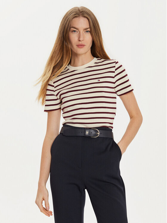 

Футболка узкого кроя Tommy Hilfiger, экрю