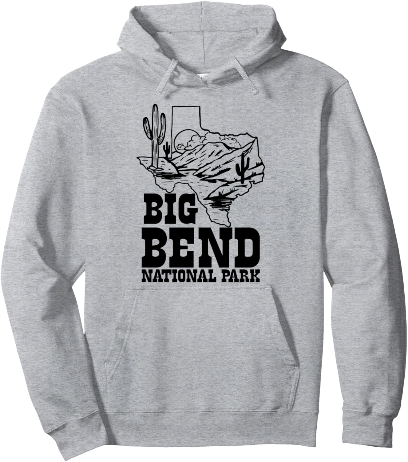 

Винтажная толстовка с изображением пограничного кактуса национального парка Биг-Бенд, штат Техас Symbiosis Supply Co., серый