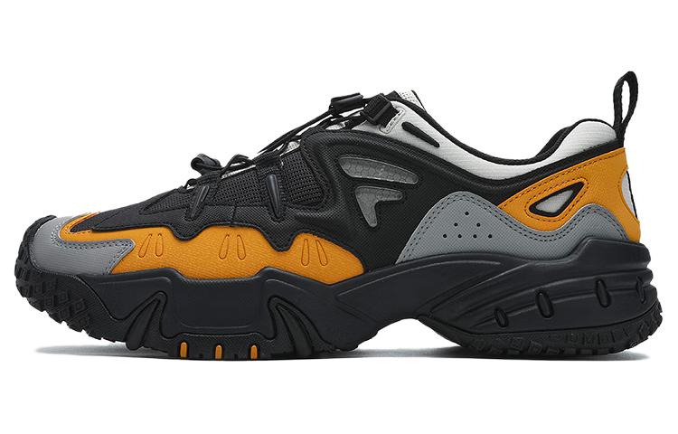 

FILA FUSION Криптонит мужские низкие кеды повседневные черные желтые серые икра серый черный, цвет Caviar Gray/Black