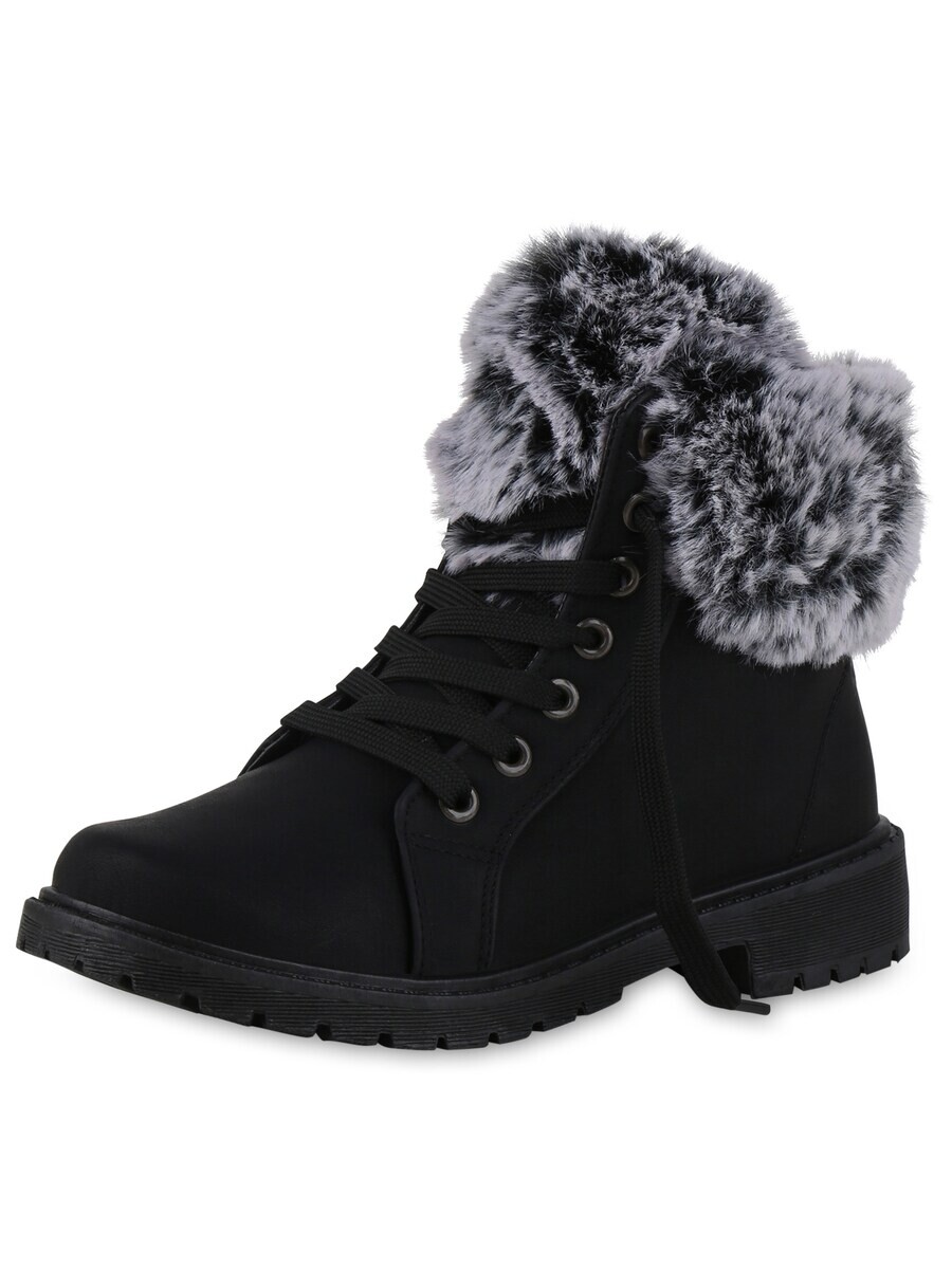 

Ботинки Van Hill Lace-Up Ankle Boots Aurora, черный