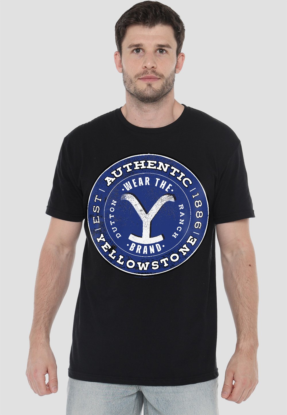 

Футболка с принтом AUTHENTIC BADGE Cotton Soul, черный
