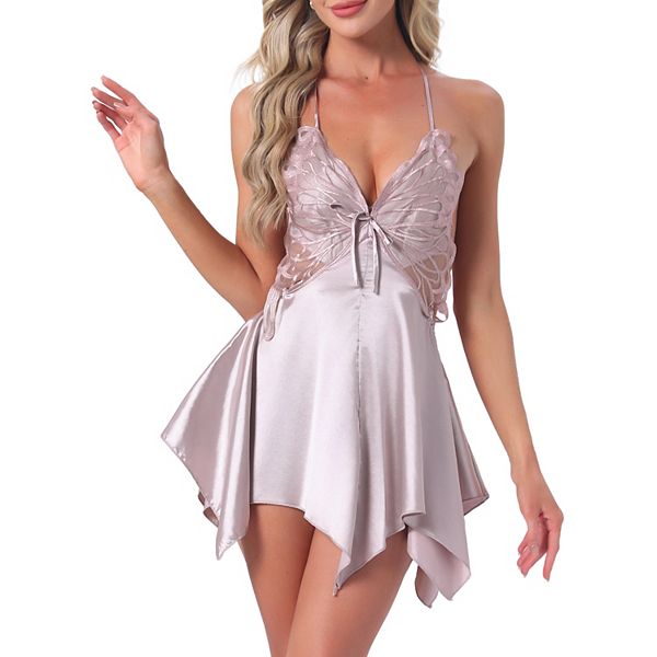 

Женское белье-боди с асимметричным подолом, открытой спиной и встроенным бюстгальтером Inspire Chic, Purple