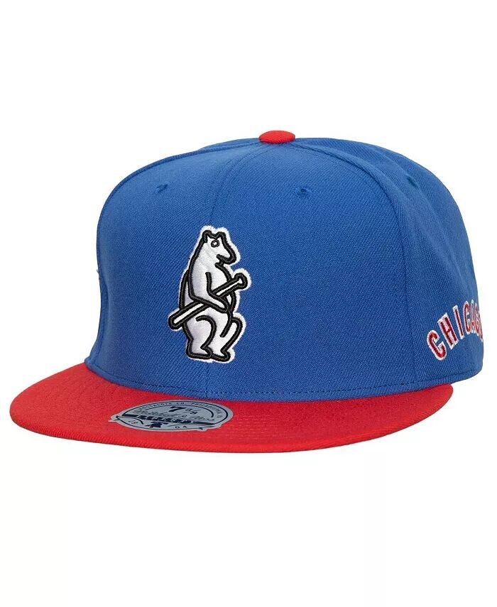 

Мужская приталенная шляпа Royal, красная Chicago Cubs Bases Loaded Mitchell & Ness, синий