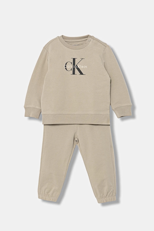 Детский спортивный костюм Calvin Klein Jeans, бежевый — фото 2