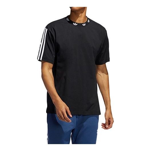 

Футболка originals trefoil collar logo short sleeve black Adidas, черный
