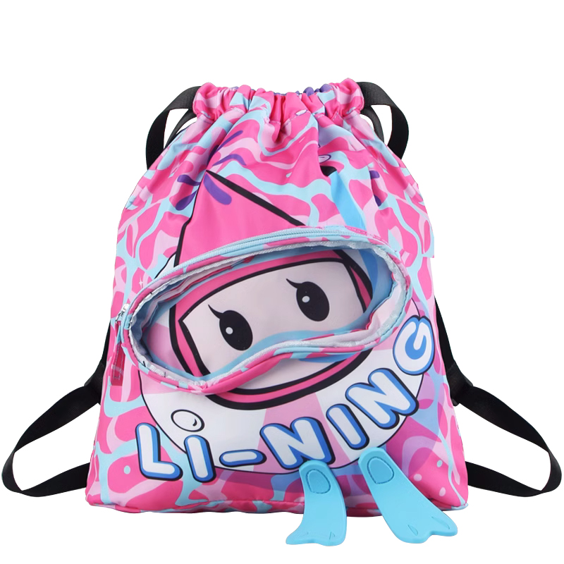 

LINING Полиэстер-EVA плавательная сумка средний размер мужская светло-голубой/розовый/фиолетовый