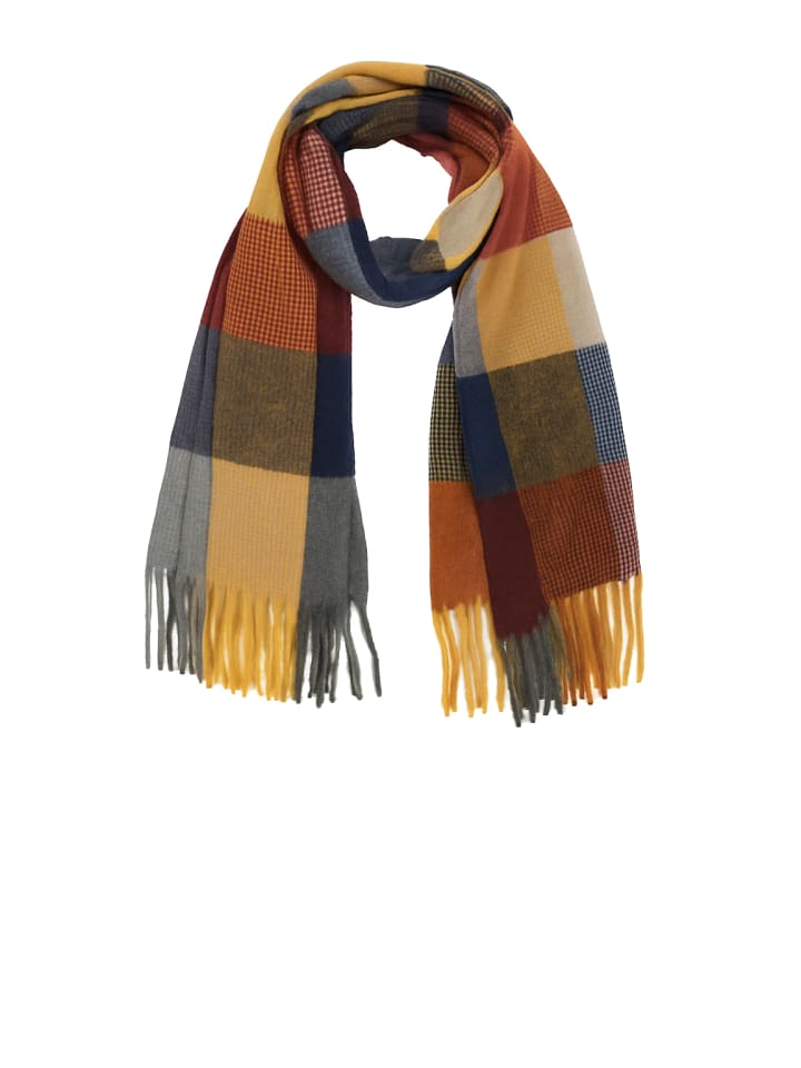 

Элегантный шарф с бахромой для стильных зимних образов. Серый цвет. Faera