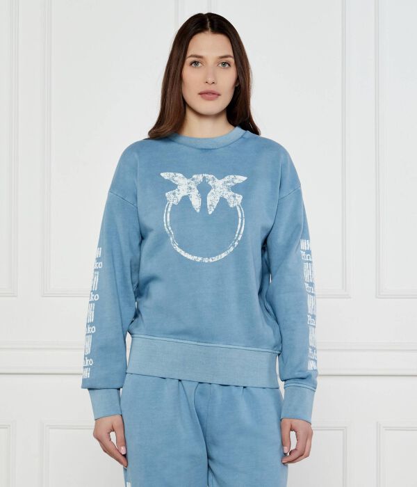 

Свитер миндело Relaxed fit Pinko, синий