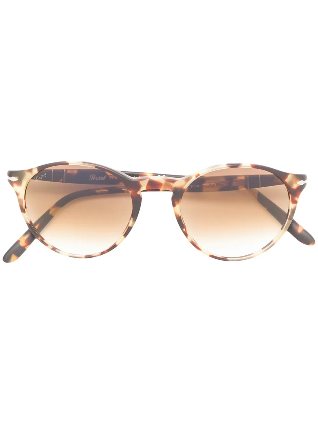 

Persol солнцезащитные очки в круглой оправе, коричневый