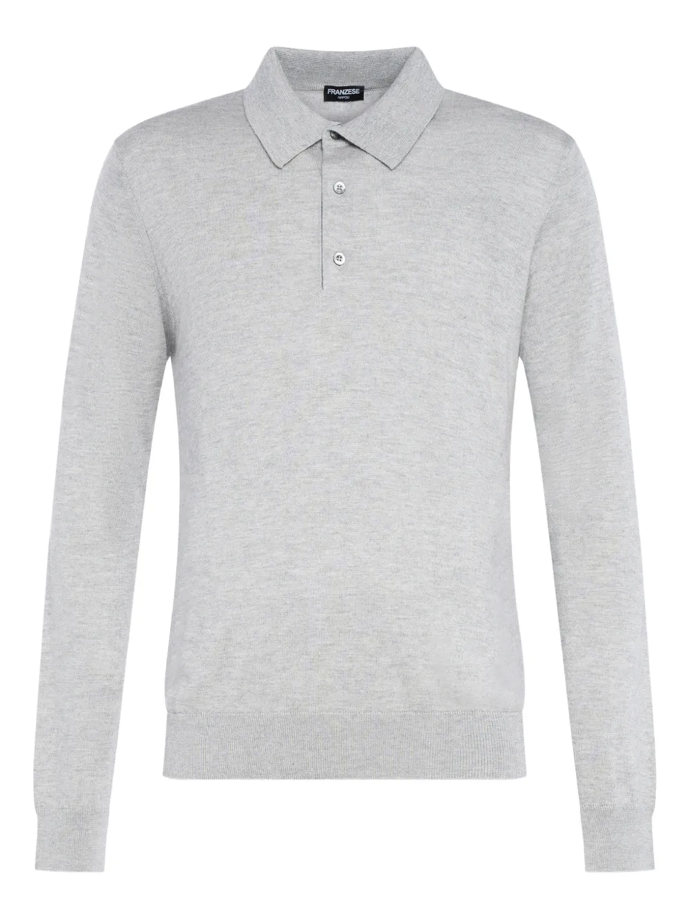 

Рубашка-поло в рубчик Franzese Collection, серый