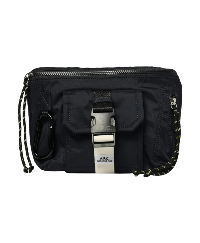 

Функциональная наплечная сумка на молнии с регулируемым ремешком. A.P.C., синий