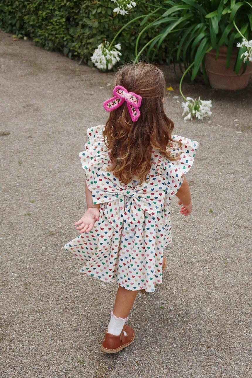 

Детское платье EVIA BOW DRESS GOTS Konges Sløjd, бежевый