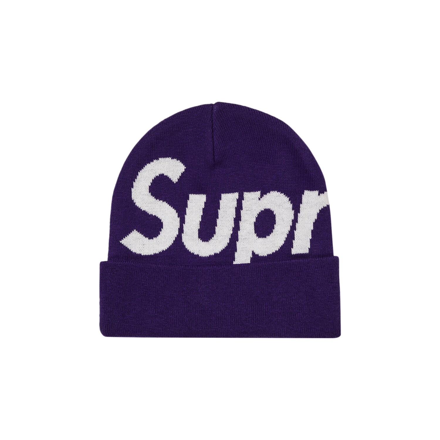 

Шапка-бини Supreme с большим логотипом, темно-фиолетовая