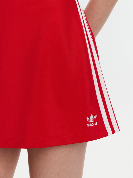 Трапециевидная юбка стандартный крой adicolor 3-Stripes JD0282 Adidas, красный — фото 4