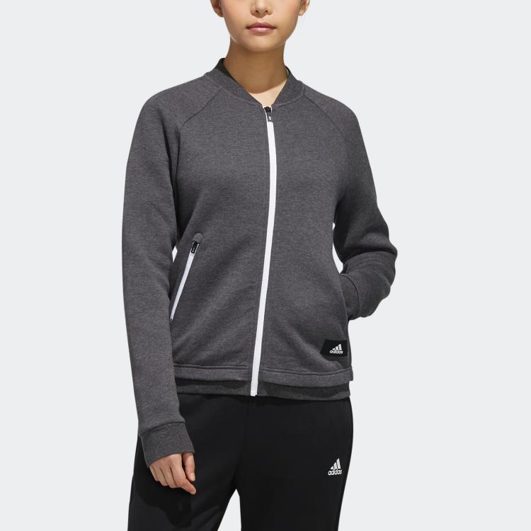 Куртка женская Dark Heather Gray/Pure Gray Adidas — фото 4