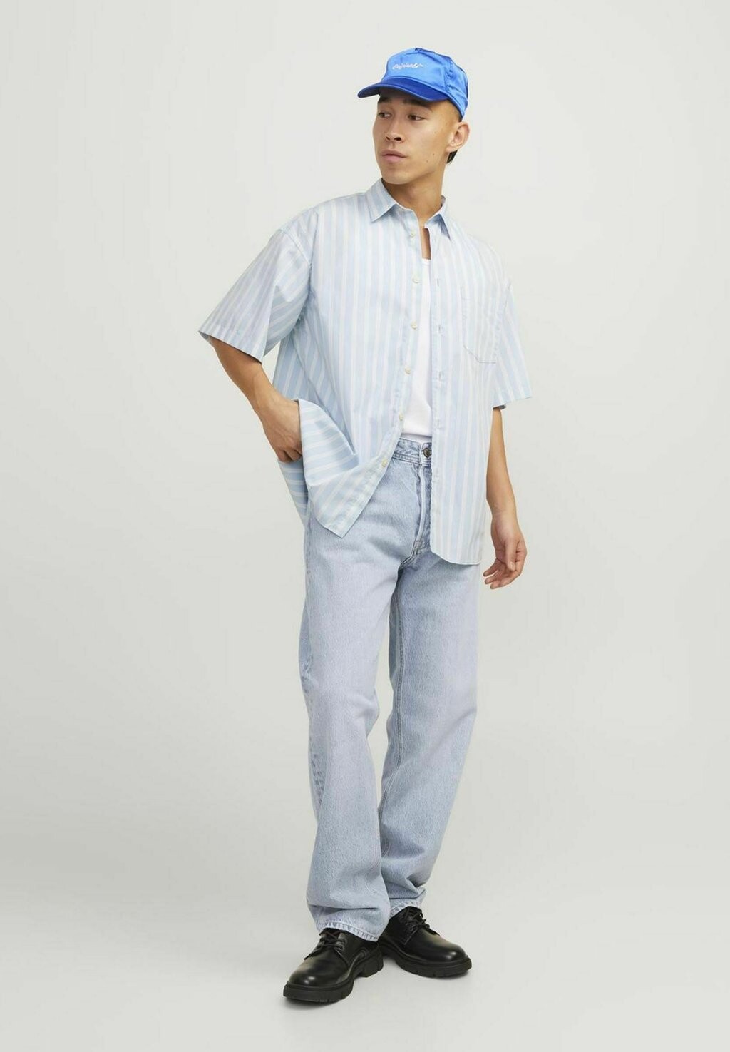 

Джинсы свободного кроя JJORIGINAL Jack & Jones, синие джинсы