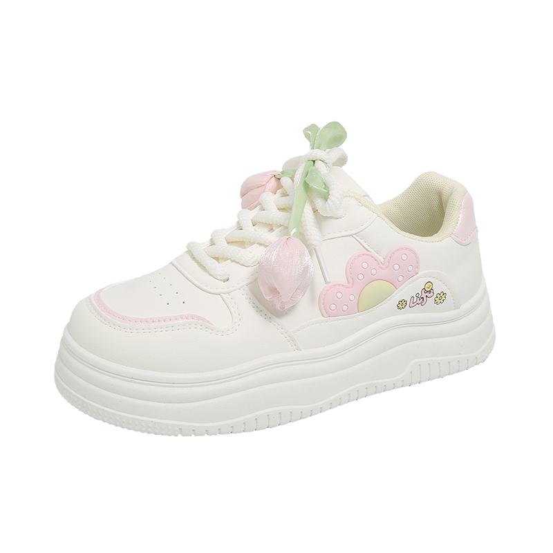 

Износостойкие, дышащие, легкие, амортизирующие детские, подростковые кроссовки для скейтбординга Wooden Rabbit, розовый