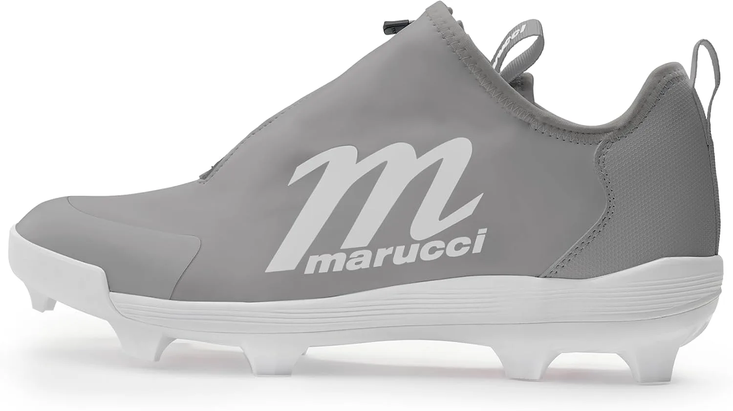 Бейсбольные бутсы Marucci MXB для мужчин, бейсбольная обувь для мужчин с системой регулировки BOA Li2 для надежной подгонки, комфортом и сцеплением для высокой продуктивности, легкие, долговечные, серый/белый — фото 2