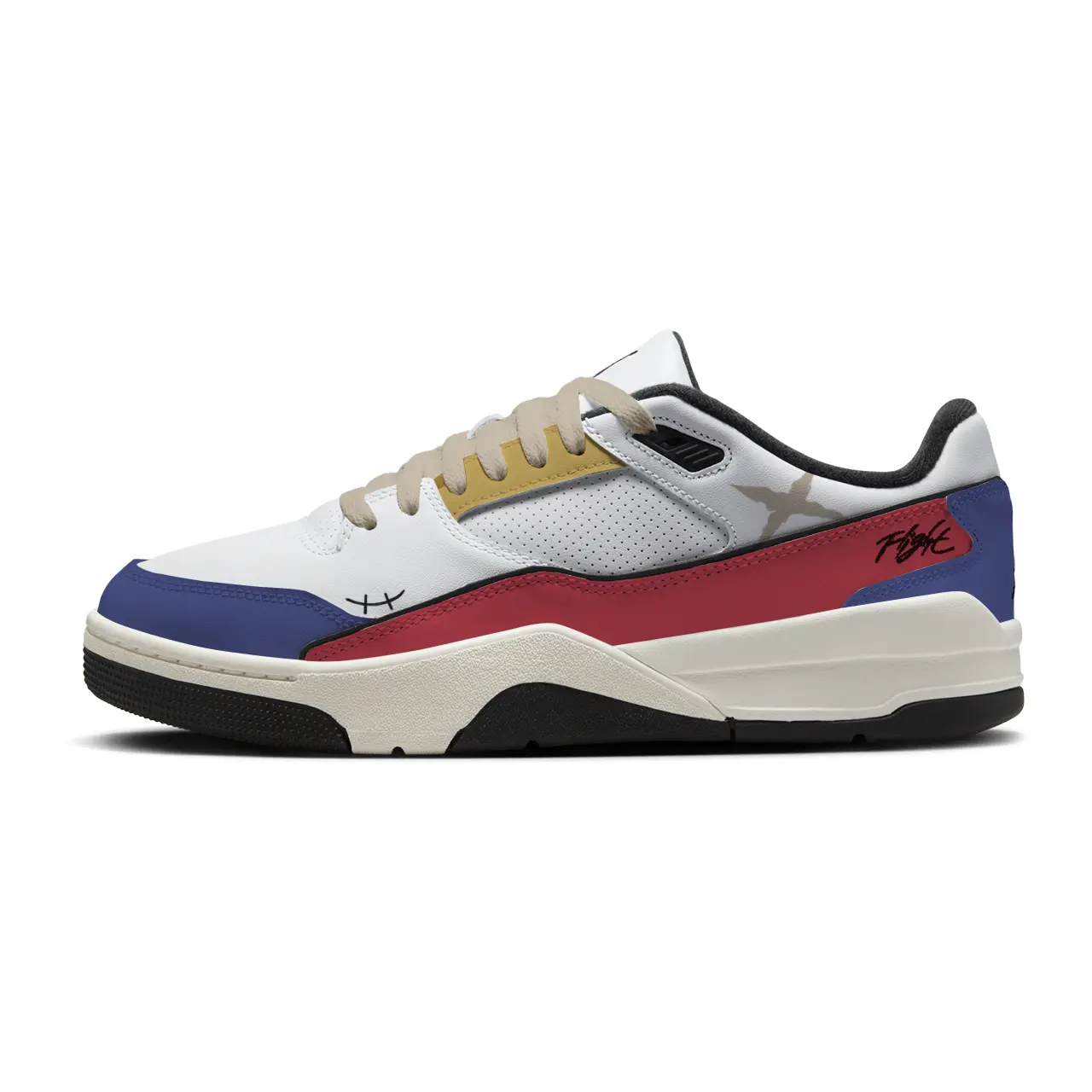 

FLIGHT COURT Monkey устойчивые к истиранию низкие баскетбольные кроссовки Unisex желтый Jordan, красный желтый синий