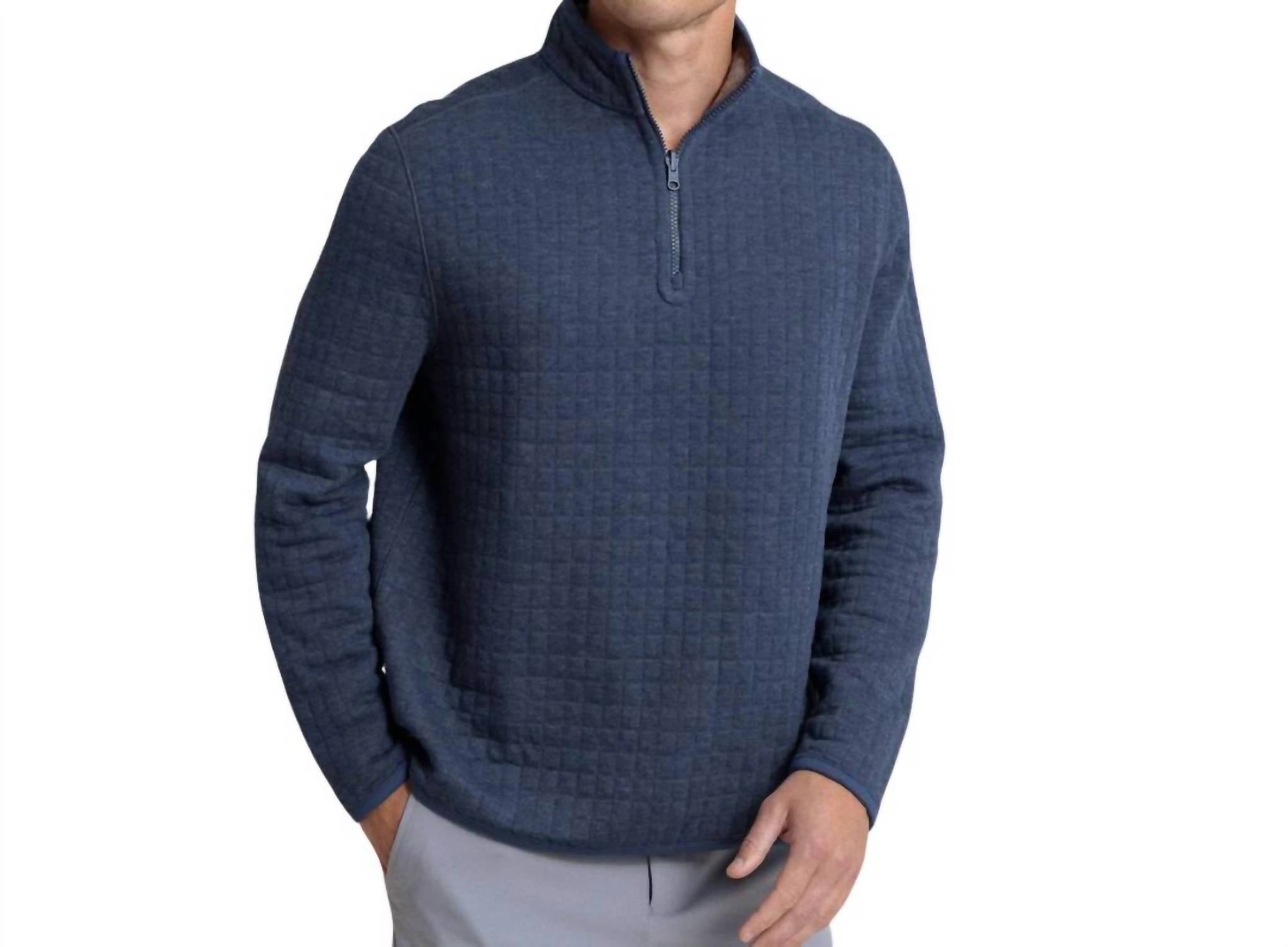 

Двусторонний свитер Fairwood Q-Zip в платье синего цвета SOUTHERN TIDE