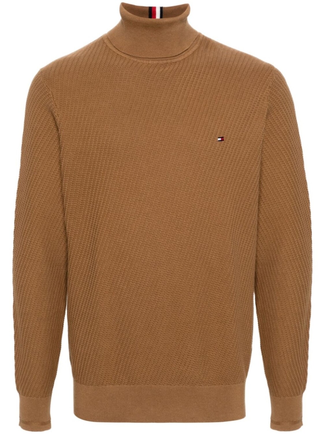 

Джемпер с нашивкой-логотипом Tommy Hilfiger, коричневый
