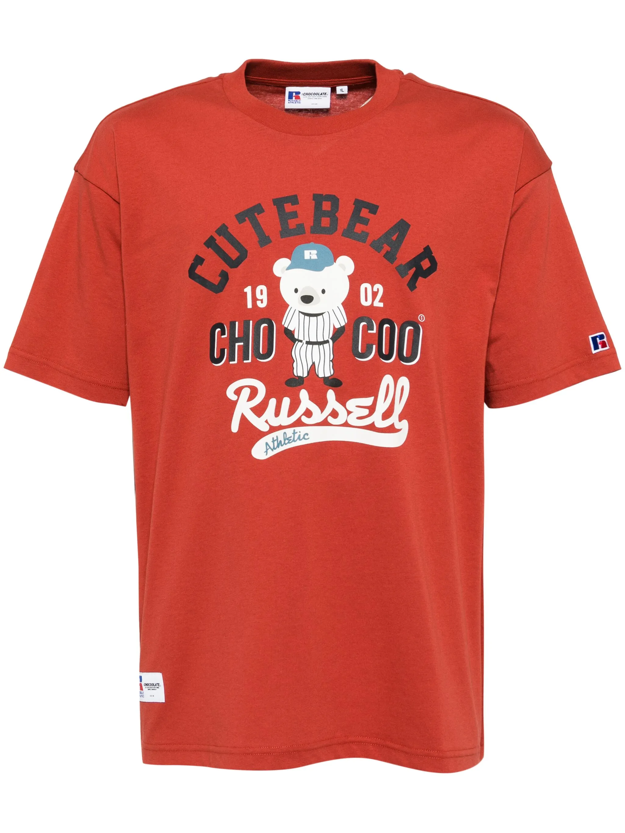 

Футболка из коллаборации с Russell Athletric Chocoolate, красный