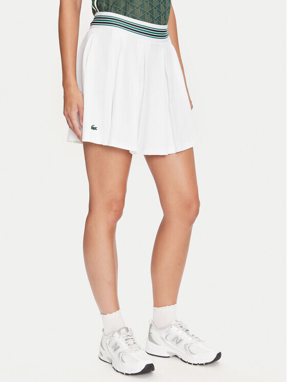

Теннисная юбка стандартного кроя Lacoste, белый
