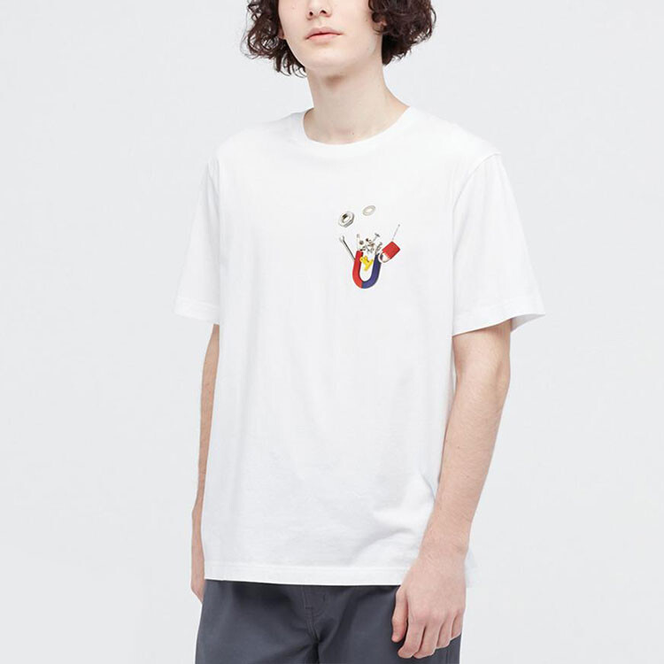 Футболка Pokemon Pokémon Co-Branded Series унисекс белая Uniqlo, белый — фото 3