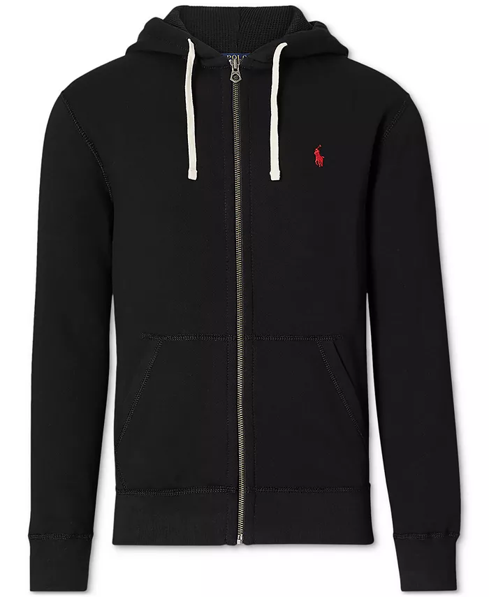 Мужская толстовка с капюшоном Signature Fleece Polo Ralph Lauren, черный — фото 3