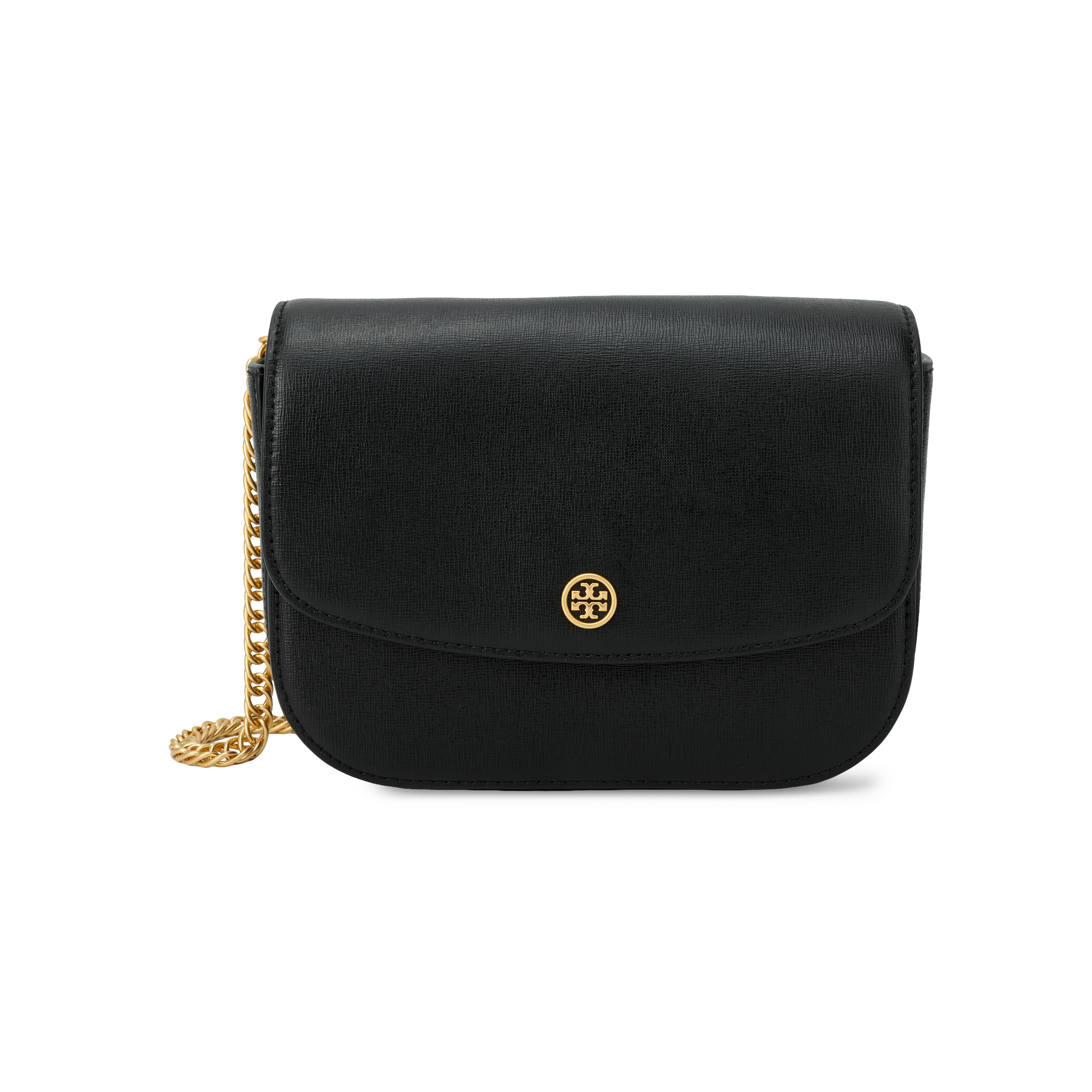 

Кожаная сумка через плечо, черная женская TORY BURCH